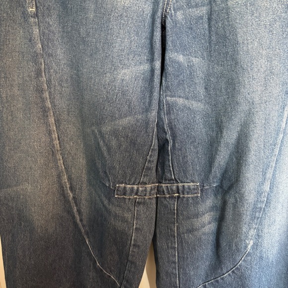 Pilcro and the Letterpress High Rise Barrel Wide Leg Jeans Blue Denim 28 - Picture 8 of 16